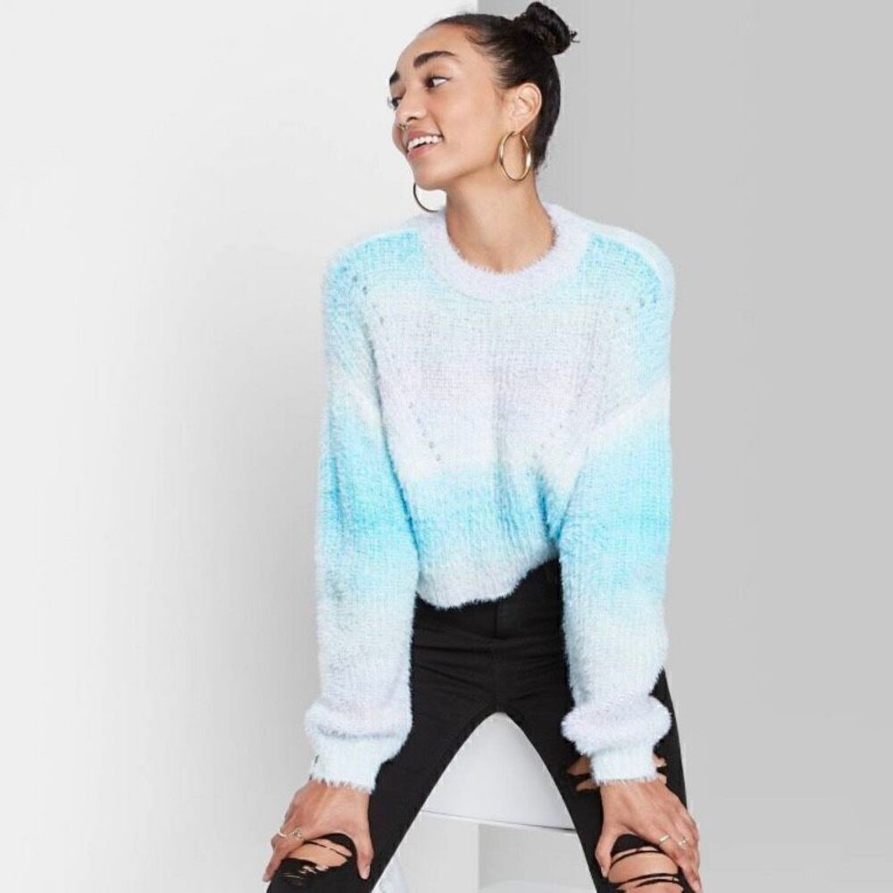 Cotton candy sweater wild fable furry size L